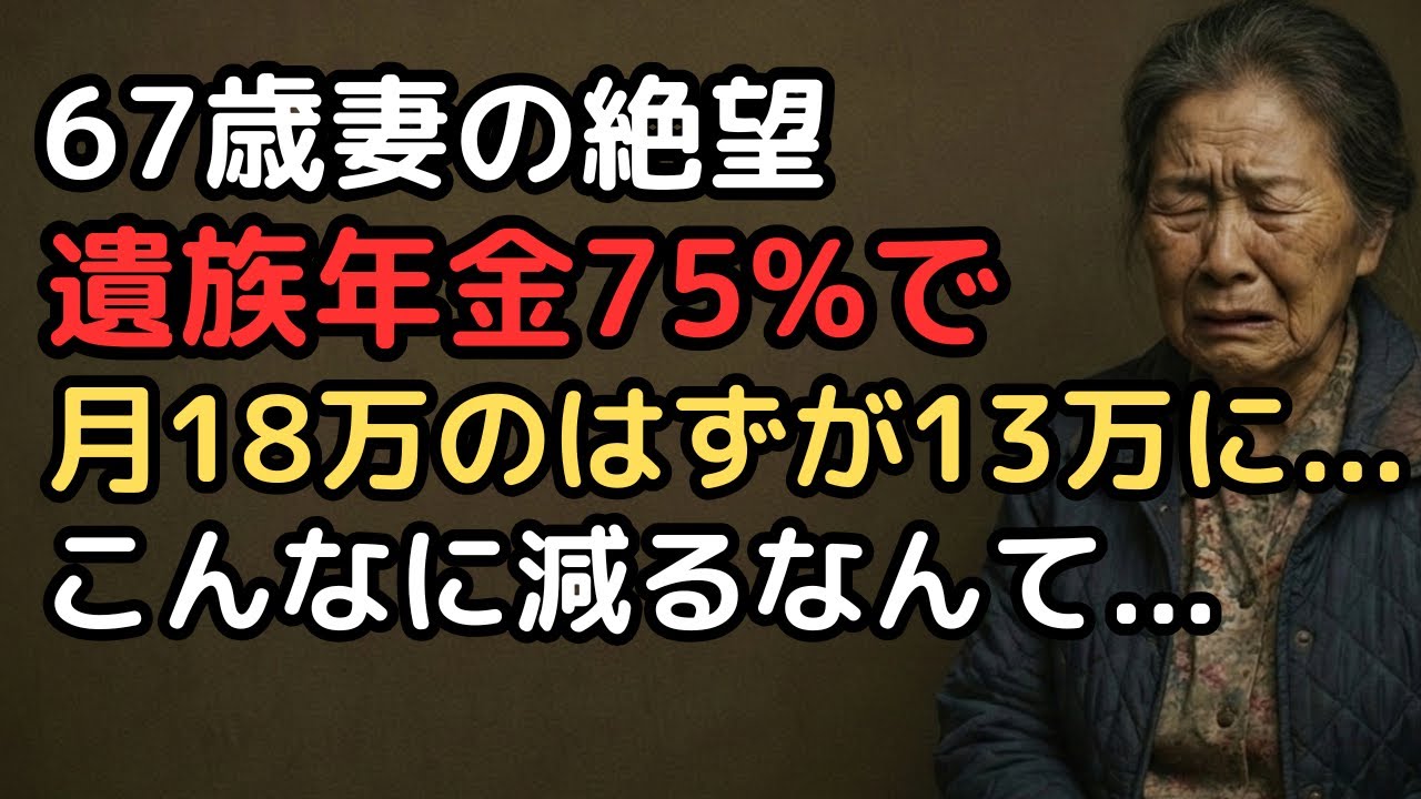 「遺族年金は夫の年金の75%もらえる」と信じていた67歳妻…実際は月11万円、年金事務所で「計算方法が違います」と告げられた瞬間