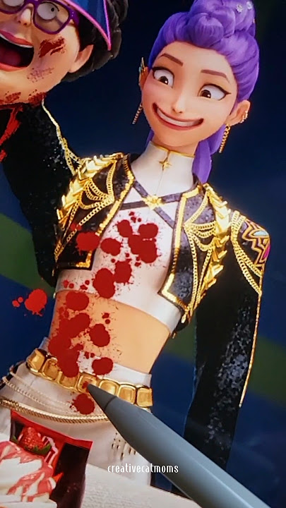 RUMI KIILED A FAN!?🤫 #shorts #art #kpopdemonhunters