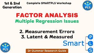 9. Multiple Regression Issues |Measurement Errors_ Latent & Measured|-|Research Analysis| #SMARTPLS
