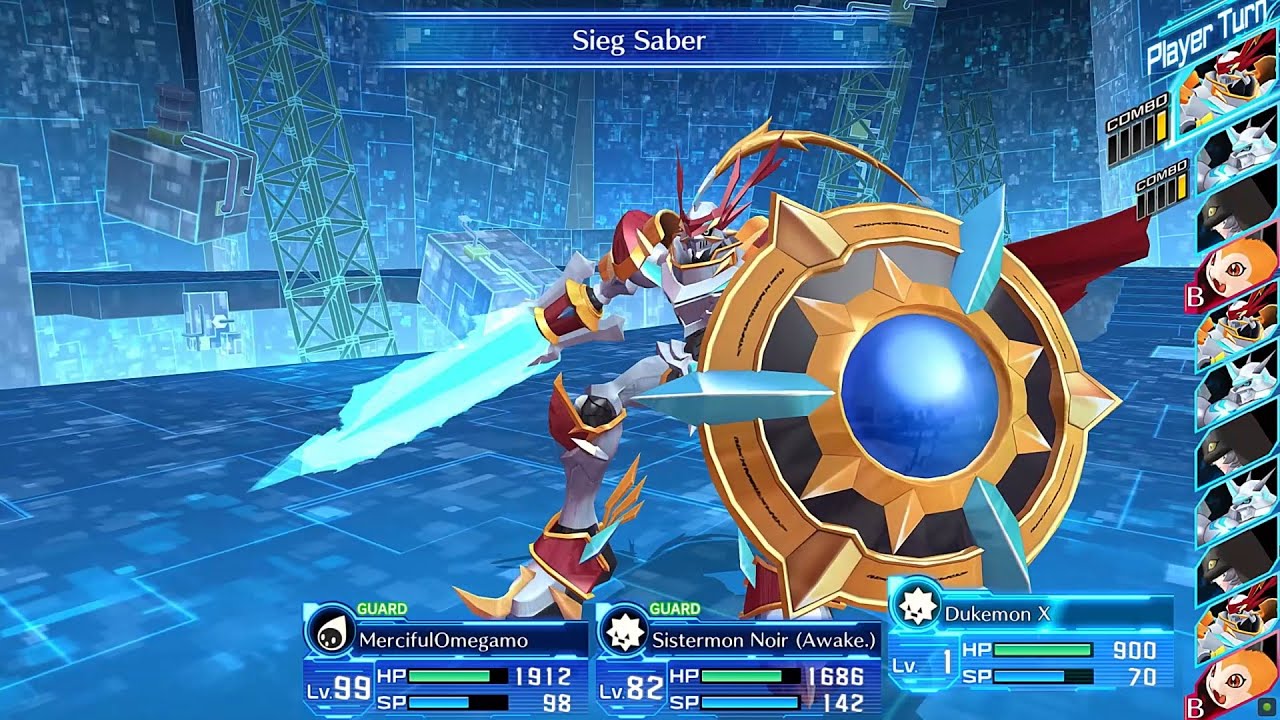 Gallantmon evolve DukemonX and Skill.: Digimon Cyber Sleuth Mods