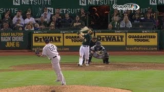 NYY@OAK: Jaso lines an RBI single to right field