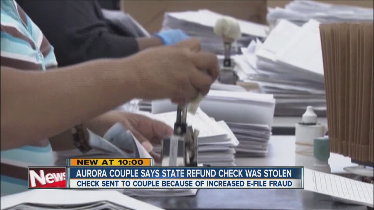 Aurora couple says their state tax refund check was stolen