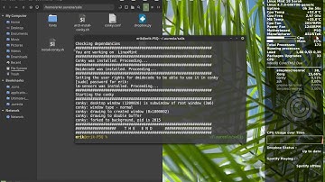 33 changing the config file of the aureola conky moving it to left right up or down