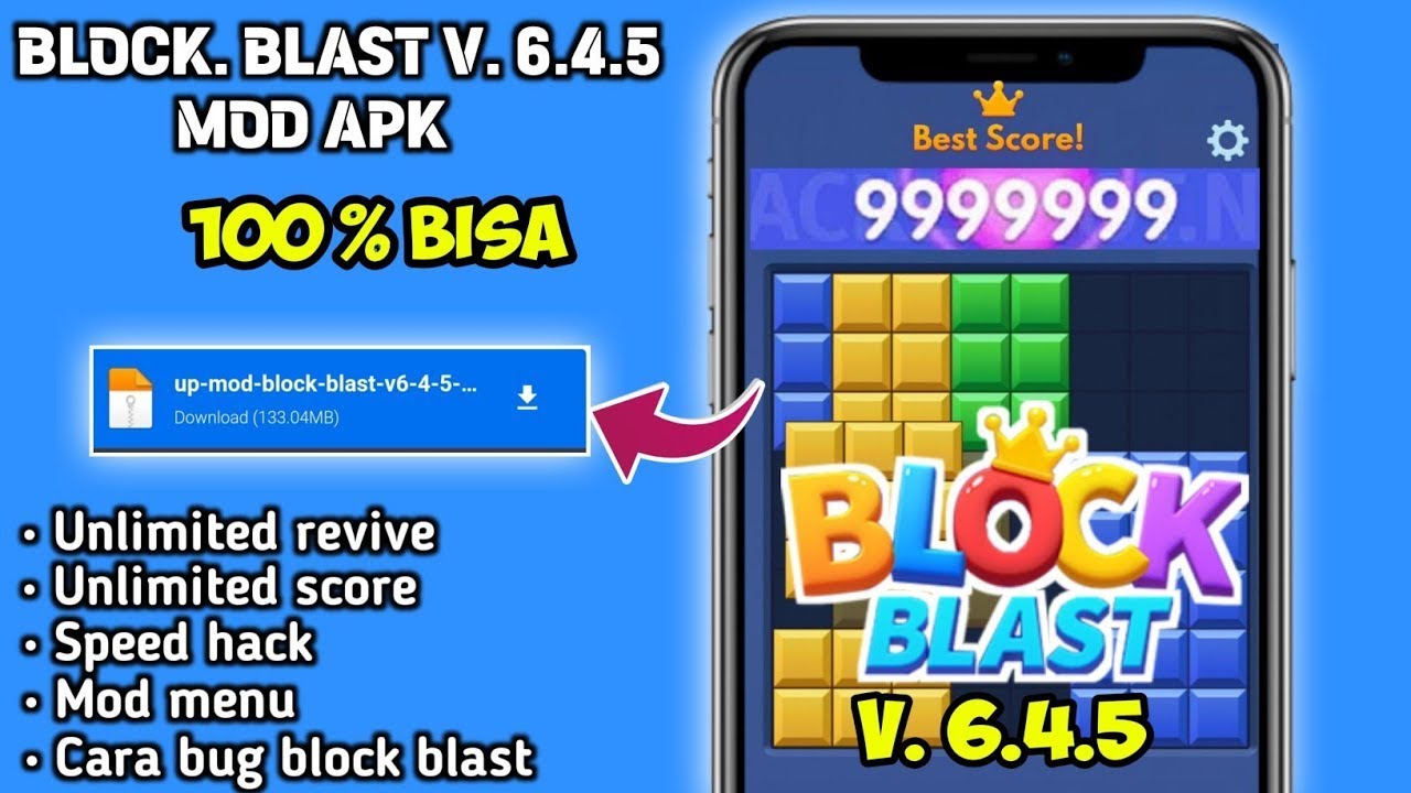 How to Download Block Blast MOD 2026 ✅ Block Blast Glitch 😮( unlimited score + revives + No Ads )