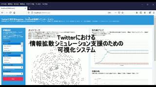 Twitterにおける情報拡散シミュレーション支援のための可視化システム