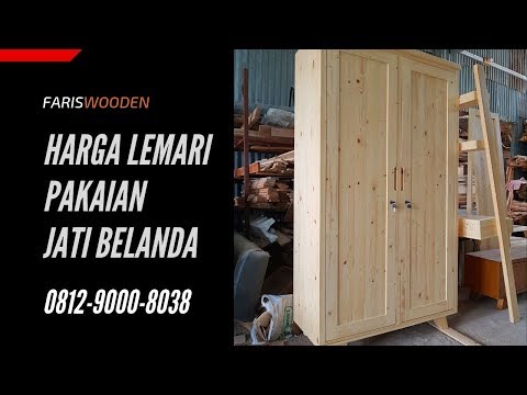 Harga lemari pakaian / Baju bahan Kayu & Model Minimalis. 