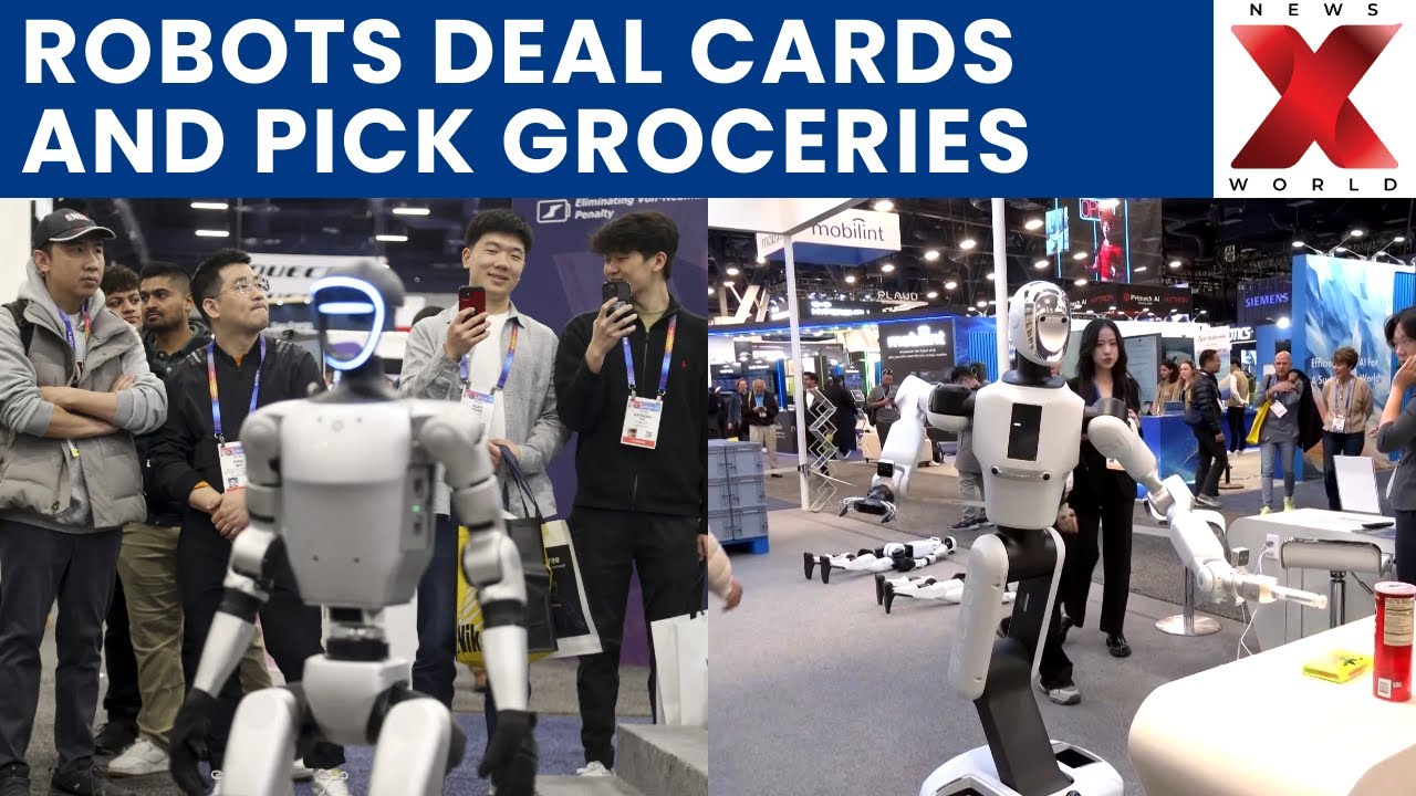 Humanoid Robots Steal Spotlight at CES in Las Vegas | NewsX World - YouTube