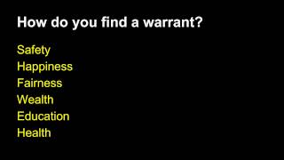 Argument Tutorial #3: Writing the Warrant