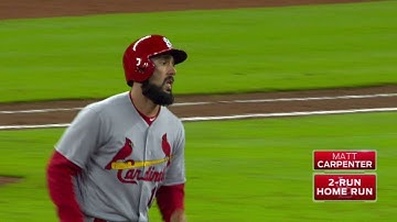 STL@ATL: Carpenter belts a two-run homer to center