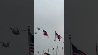 Chinook Helicopter Flyover at The Army's 250th Birthday Celebration Profile