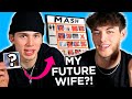 Addison Rae is my future wife?! Griffin Johnson and Vinnie Hacker play game of MASH! | AwesomenessTV