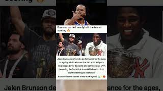 One Legend: Jalen Brunson Delivers Knicks Glory 🏆 🔥 #nba