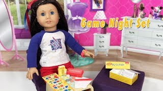 American Girl Truly Me GAME NIGHT SET for Dolls Pictionary Retired Game NEW 