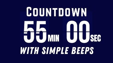55‑Minute Flip Timer Countdown with Real Flip Sound & Beep Timer
