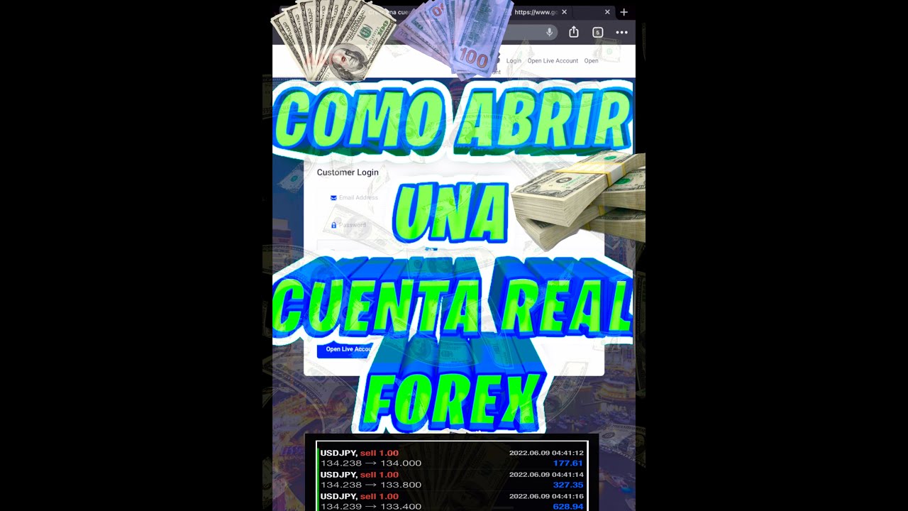 COMO CREAR UNA CUENTA REAL PARA FOREX ( VIDEO 6 ) - YouTube