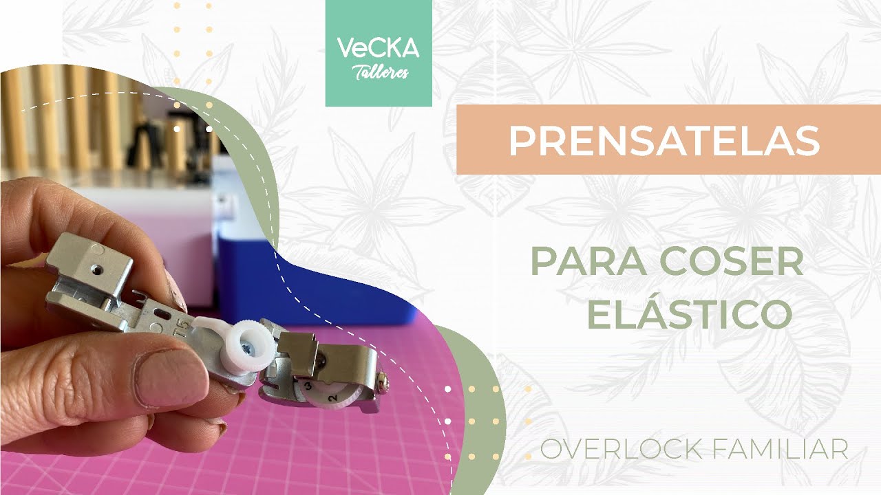 Cómo usar el prensatela para coser elástico con tu overlock BROTHER