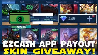 SKIN GIVEAWAY! COMMENT DOWN FOR A CHANCE TO WIN | EZCASH APP PAYOUT | MOBILE LEGENDS screenshot 1