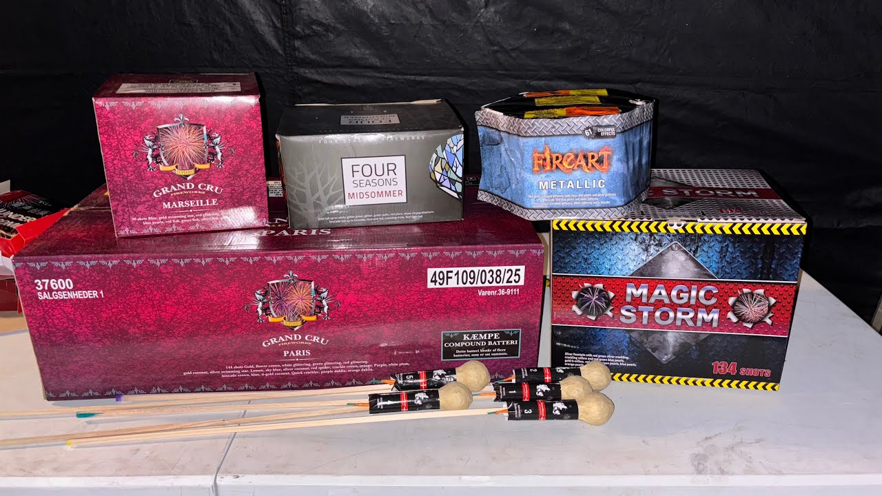 Tester Paris Batteriet Og En Masse Andet Fyrværkeri! 