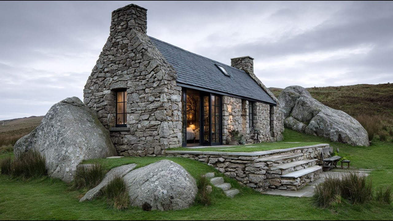 Коллекция самых уникальных и уютных небольших каменных домов года