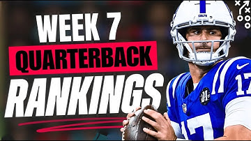 🔥 UPDATED TOP 20 QB RANKINGS for Week 7 Fantasy Football 🚀 | Fantasy Football Rankings