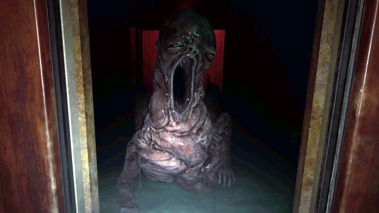 What Happens If Baby Monster Catch You In The Elevator Resident Evil 8 Village Youtube