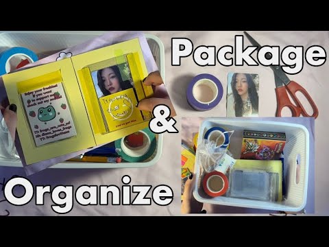 Packing photo card and organizing supplies