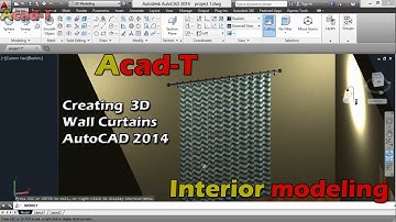 AutoCAD Tutorials for Beginners - Creating 3D Curtains - AutoCAD Tutorials
