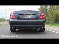 Mercedes E320 W211 | Baq Exhaust | Active turbo-back with valves