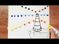 Lighthouse Looking for Sunny Day｜Acrylic Painting on Canvas Step by Step #396｜Satisfying ASMR