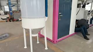 container type grout batching plant