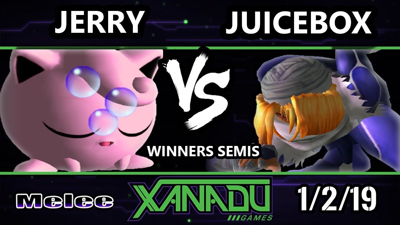 S@X 283 SSBM - Jerry (Jigglypuff) Vs. Juicebox (Sheik) Smash Melee Winners Semis
