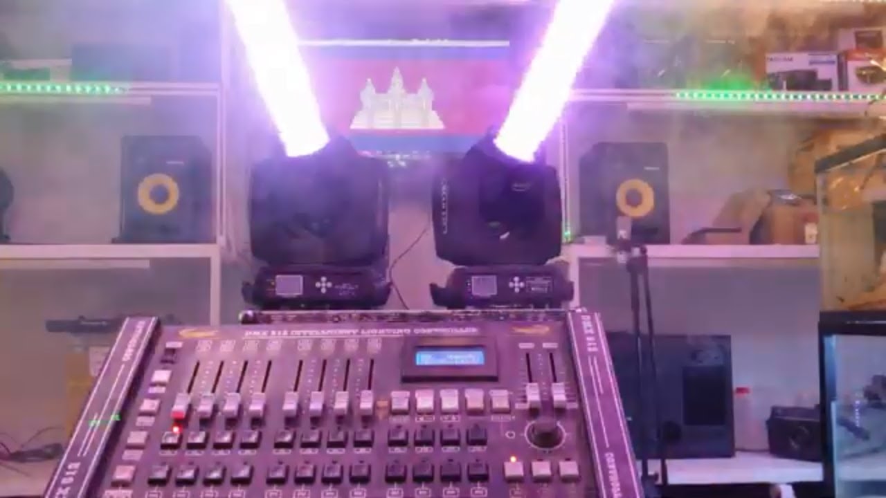 CT Lighting របៀបធ្វើប្រូក្រាមភ្លើង How To Setup Controller Crocodie With Beam230w 7r