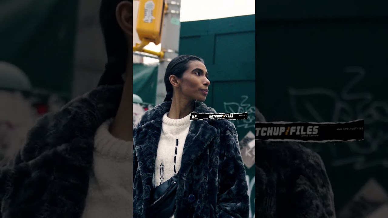 Model Carliane Paixão Street Style Area FW24 Show New York Fashion Week