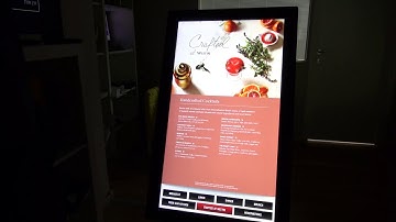 Touch Screen Digital Menu Kiosk Demo