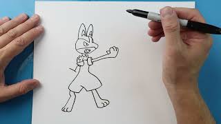 How to Draw Lucario vs Greninja
