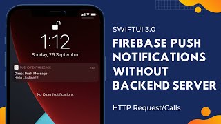 SwiftUI - Firebase Push Notifications Without Backend Servers - Xcode 13 - Firebase Cloud Messaging