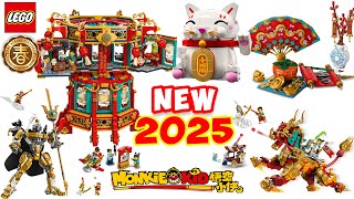 YouTube thumbnail: ⚠️NEW⚠️  LEGO Spring Festival 🧧🍊 🐍Chinese New Year & Monkie Kid 2025 | Everything You NEED TO KNOW‼️