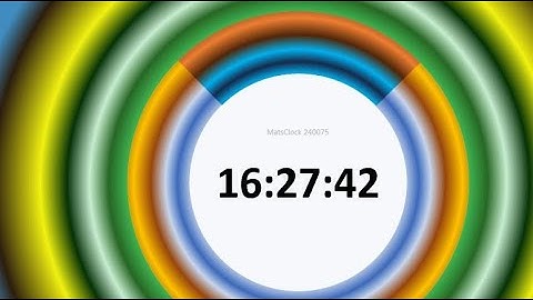 MatsClock 240075 - Free PowerPoint Digital Clock PPT