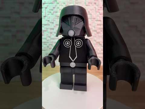 3d printed Spaceballs dark helmet Lego #spaceballs #dark #3dprinting #bambulab #3d #fyp #lego