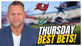 Football Picks TODAY! Buccaneers vs Cowboys | South Florida vs UTSA | Thursday NFL & CFB BEST Bets