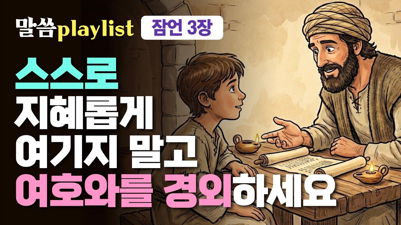 스스로 지혜롭다고 말하는 이들을 위한 지혜 | 조정민목사 | 말씀플레이리스트 #잠언3장