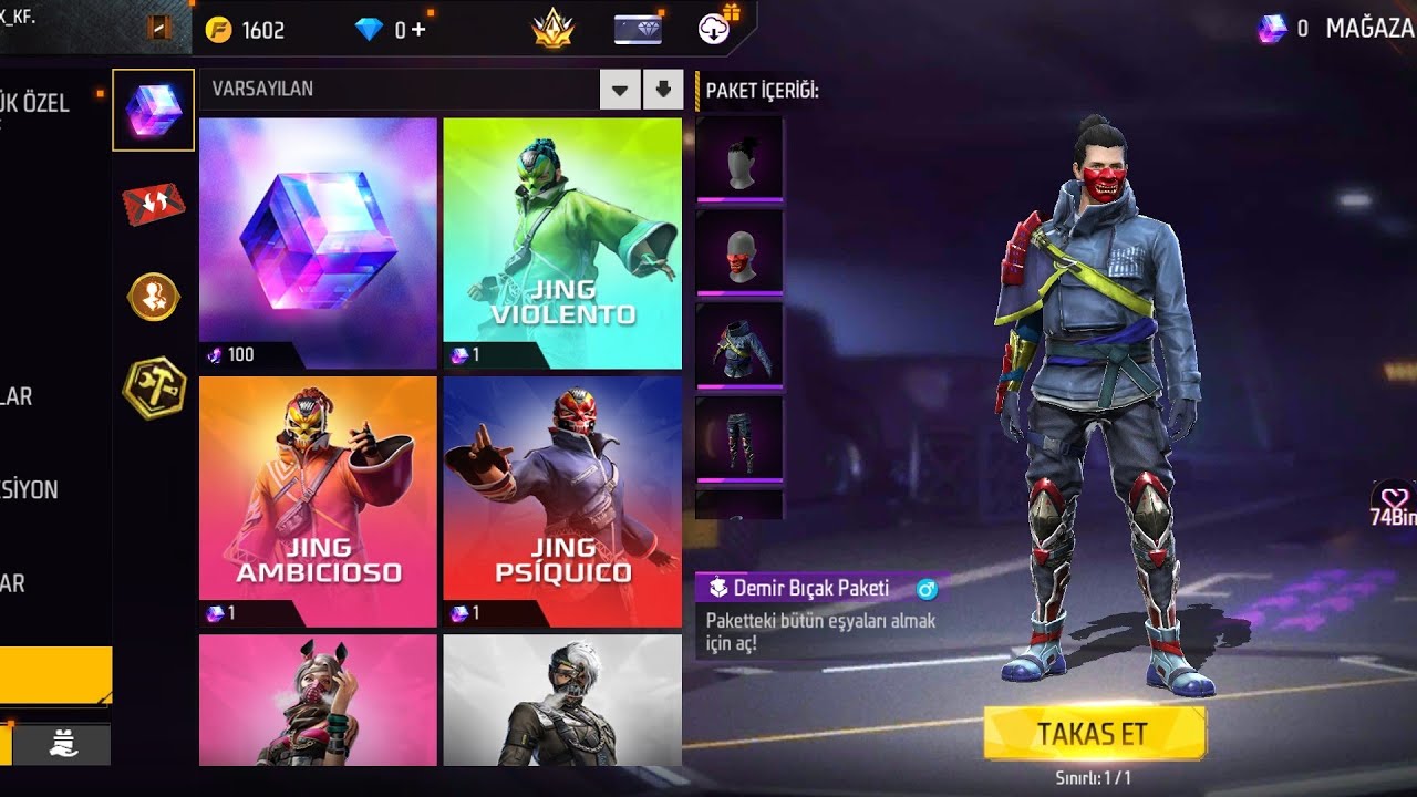 SİHİRLİ KÜP MAĞAZASI EN DOLU ETKİNLİKLERİN EN ERKEN GİTTİĞİ TAMAMEN FARKLI SERVER BREZİLYA #freefire