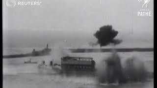 German bombers attack Port of Dover (1940)