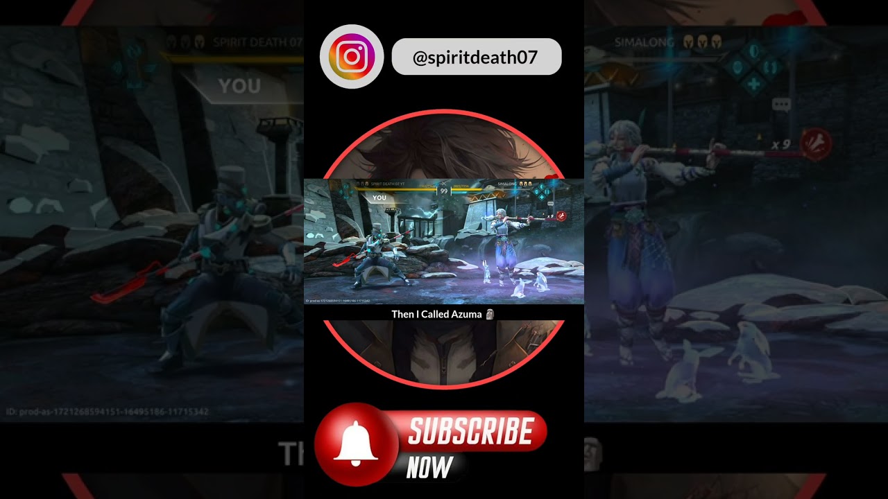 Azuma's Most Epic Comeback 🥵 Must Watch 🗿 Shadow Fight 4 Arena | SPIRIT DEATH 07 | SD07 Clan |