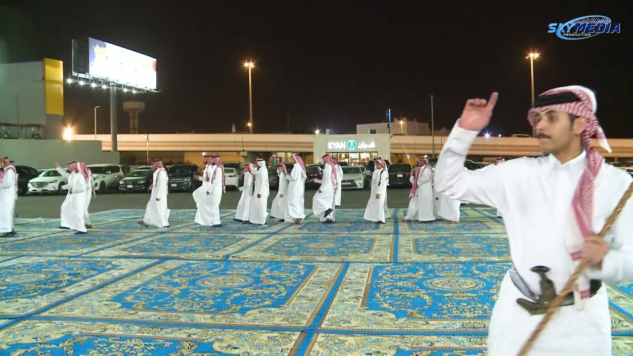 عرضة رجال الحجر في حفل زواج عبد الله بن محمد الشهري