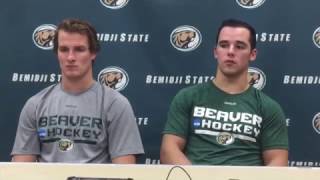 Bemidji State men's hockey postgame (W, 2-1 vs. Alaska Anchorage)