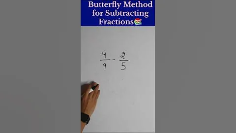Butterfly Method for subtracting Fractions📚 #shorts #math #maths #mathematics #education #learn