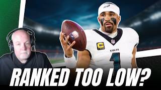Is Jalen Hurts Ranked Right On the Eagles' Own Roster