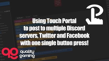 Using Touch Portal to post to multiple discord channels, twitter and Facebook when going live.