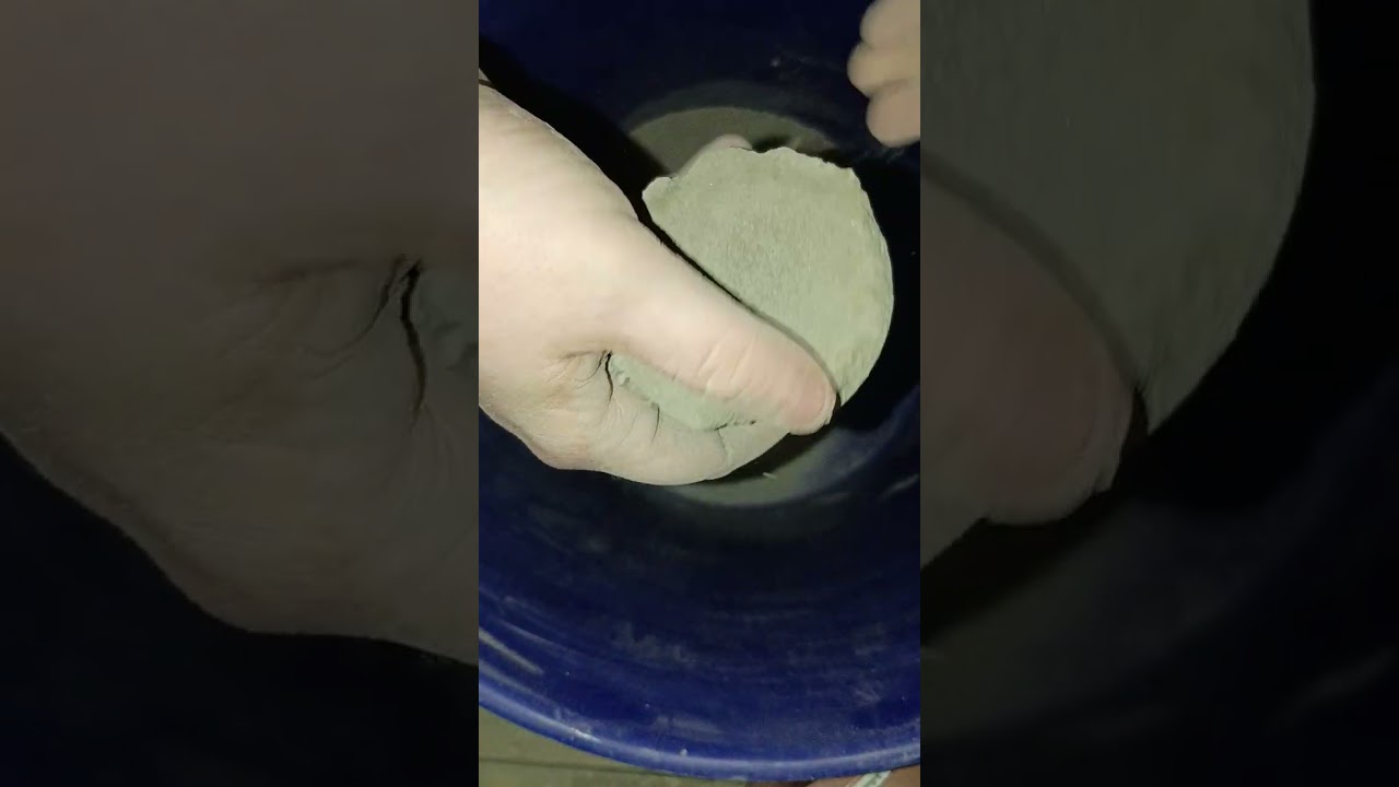 Recycled pure cement in bucket 🪣